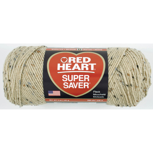 E300 Super Saver Yarn, Buff Fleck, 5 oz - 3 Packs
