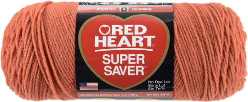 E300 Super Saver Yarn, Coral, 7 oz - 3 Packs