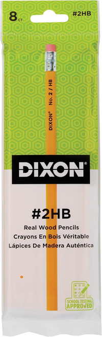 Dixon #2 Pencils, Yellow, 8Pk. - 1 Pkg