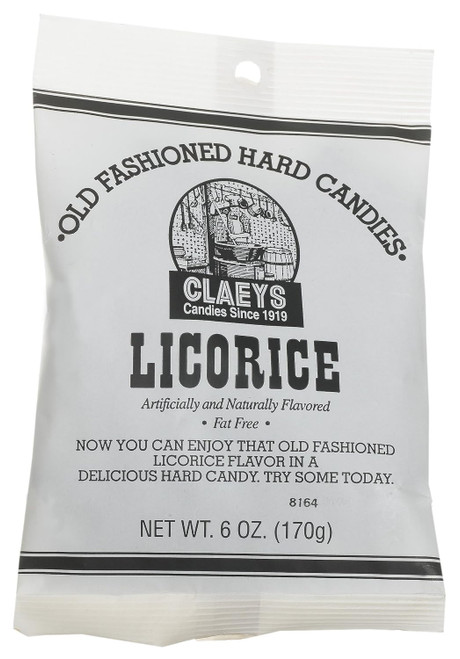 Claeys Hard Candies, Licorice, 6 oz - Each
