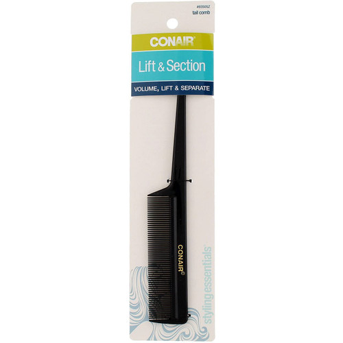 Tail Comb-Hard Rubber, Black - 1 Pkg