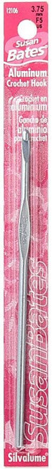 5 1/2" Silvalume Crochet Hook, 3.75Mm, F5 - 1 Pkg
