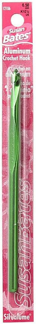5 1/2" Silvalume Crochet Hook, 6.5Mm, K10.5 - 1 Pkg