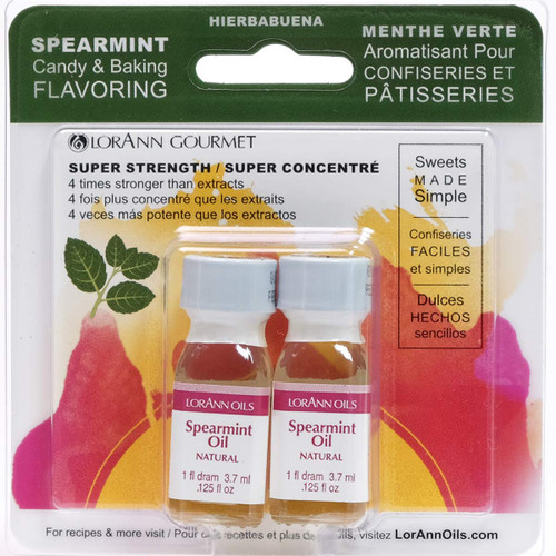 Twin Pack Flavoring Oils, Candy/Baking, Spearmint, 2X.125 - 1 Pkg