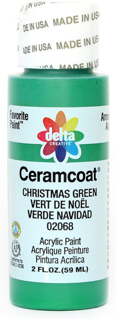 Ceramcoat Acrylic Paint, Christmas Green, 2 oz - 1 Pkg