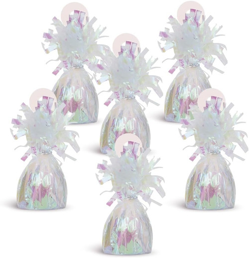 Foil Balloon Weight, Iridescent, 6.2 oz - 1 Pkg