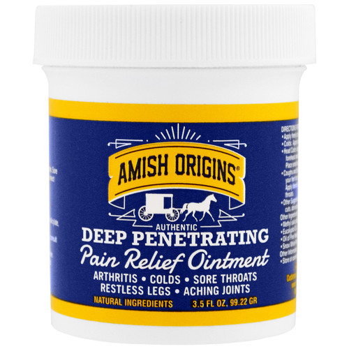 Amish Origins Deep Penetrating Pain Relief Ointment, Greaseless - 3.5 oz Amish Origins Deep Penetrating Pain Relief Ointment, Greaseless - 3.5 oz