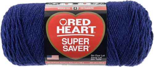 E300 Super Saver Yarn, Soft Navy, 7 oz - 3 Packs