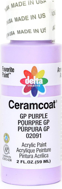 Ceramcoat Acrylic Paint, Gp Purple, 2 oz - 1 Pkg