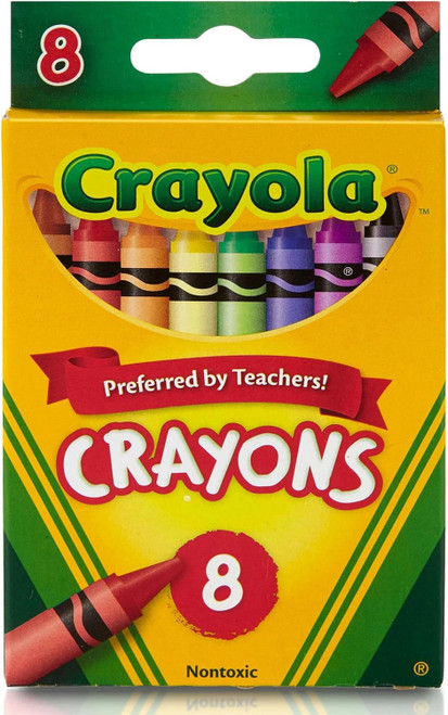 Crayola Crayons, Assorted, 8Ct. - 1 Pkg