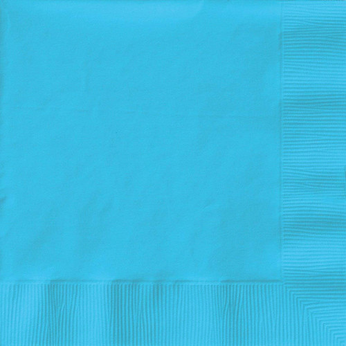 Solid Color Beverage Napkin, Light Blue,   50 Ct - 1 Pkg