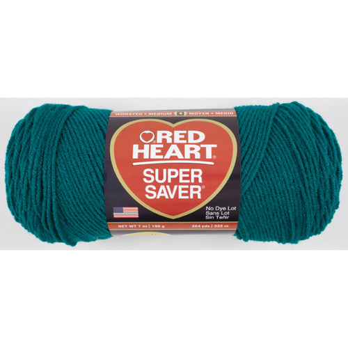 E300 Super Saver Yarn, Real Teal, 7 oz - 3 Packs