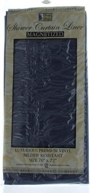 Vinyl Shower Curtain Navy, Navy, 70"X72" - 1 Pkg