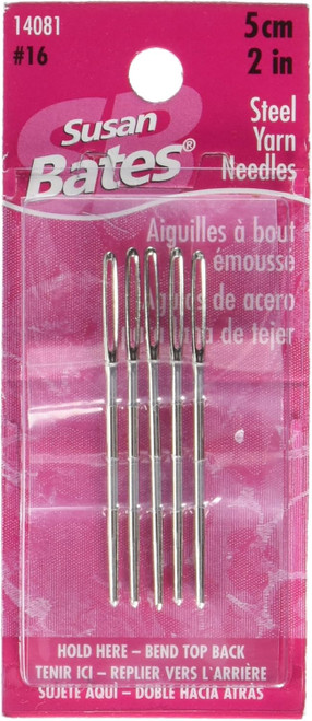Steel Yarn Needle, 5 Count, 2" - 1 Pkg