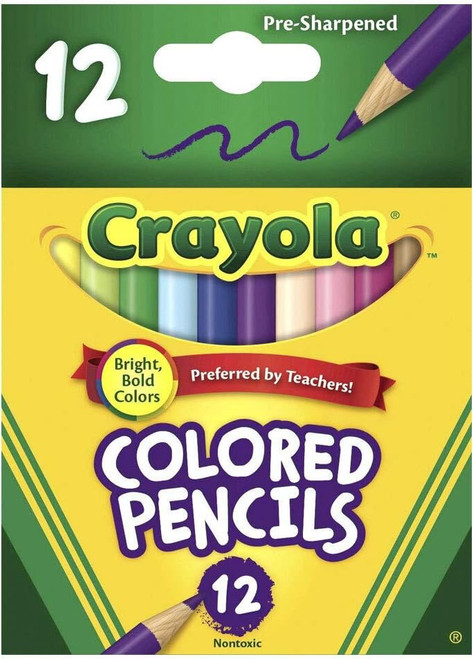 Colored Pencils - Short, 12Ct. - 1 Pkg