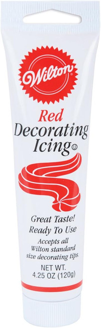 Icing In A Tube, Cake Decorating, Red, 4.25 oz - 1 Pkg