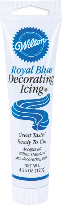 Icing In A Tube, Cake Decorating, Royal Blue, 4.25 oz - 1 Pkg