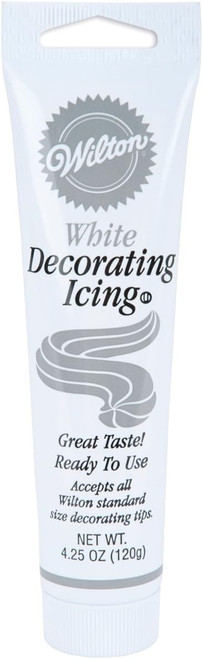Icing In A Tube, Cake Decorating, White, 4.25 oz - 1 Pkg