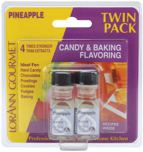 Twin Pack Flavoring Oils, Candy/Baking, Pineapple, 2X.125 - 1 Pkg
