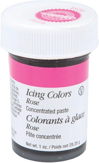 Paste Food Colors, Cake Decorating, Rose, 1 oz - 1 Pkg