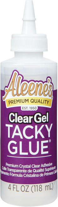 Aleene's Clear Gel Tacky Glue, Clear, 4 oz - 1 Pkg
