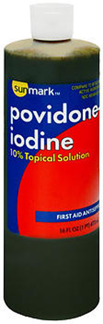 Sunmark Povidone-Iodine 10% Topical Solution - 16 oz