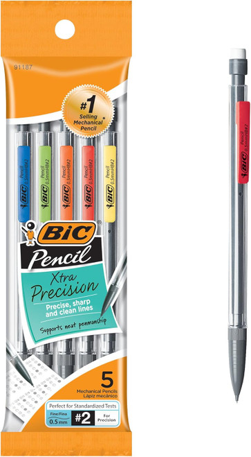 Mechanical Pencil 5pk, Black - .5mm
