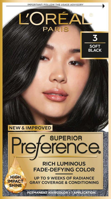 L'Oreal Superior Preference - 3 Soft Black (Natural)