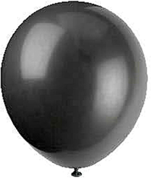 Balloon, Jet Black, 12" - 1 Pkg