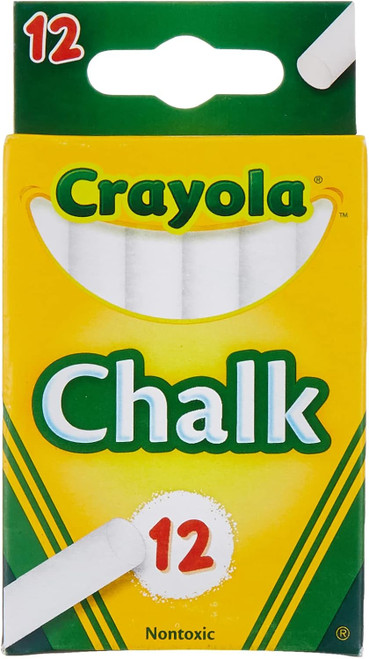 Chalk 12Ct, White, 12Ct - 1 Pkg