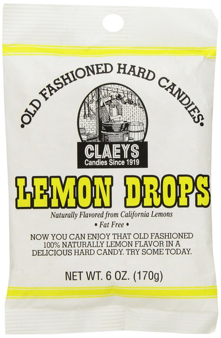 Claeys Lemon Candies, Lemon, 6oz  - Each