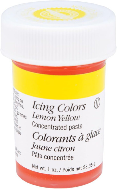 Paste Food Colors, Cake Decorating, Lemon Yellow, 1 oz - 1 Pkg