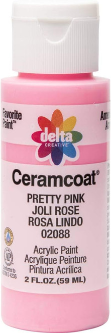 Ceramcoat Acrylic Paint, Pretty Pink, 2 oz - 1 Pkg