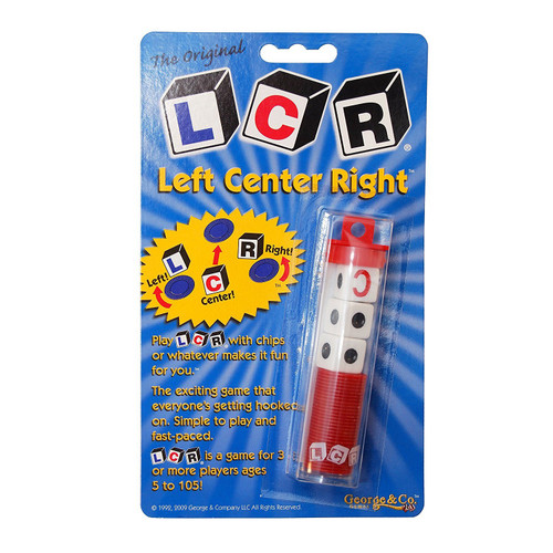LCR Left Center Right Dice Game with Chips