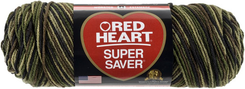 E300 Super Saver Yarn, Camo, 5 oz - 3 Packs