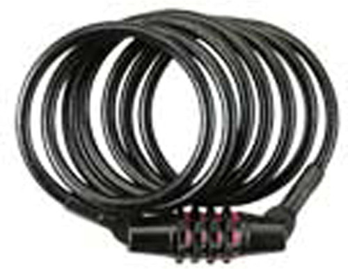 Combination Cable Lock, Black - 1 Pkg