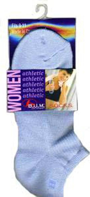 B.U.M. Ladies No Show Sock, Asst - 1 Pair