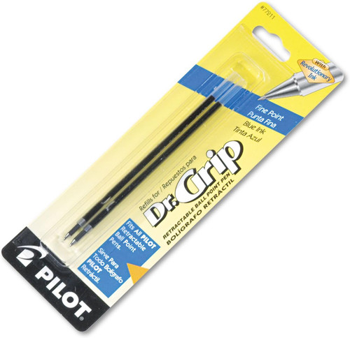 Retractable Ball Point Pen Refill, Blue, Fine - 1 Pkg