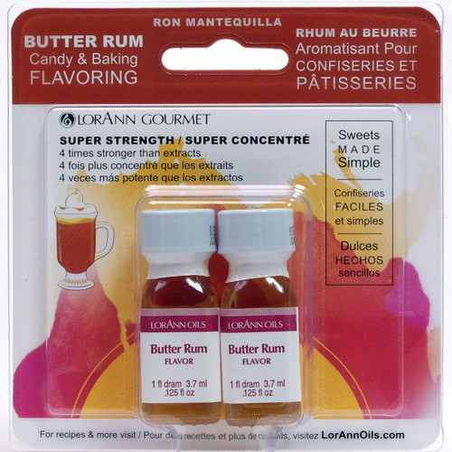 Twin Pack Flavoring Oils, Candy/Baking, Butter Rum, 2X.125 - 1 Pkg