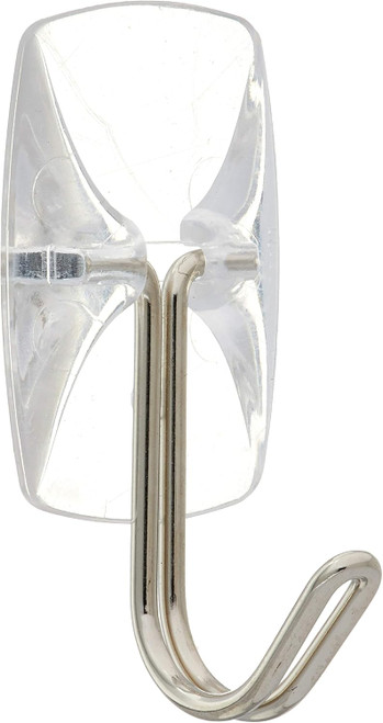 Command Adhesive Small Wire Hook, Clear, Small - 1 Pkg