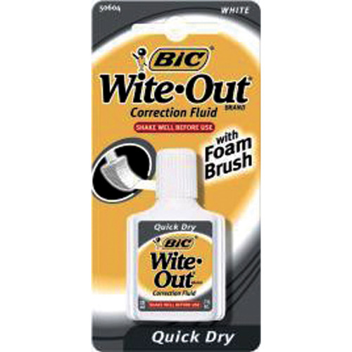 Wite-Out Correction Fluid, White, .7oz - 1 Pkg