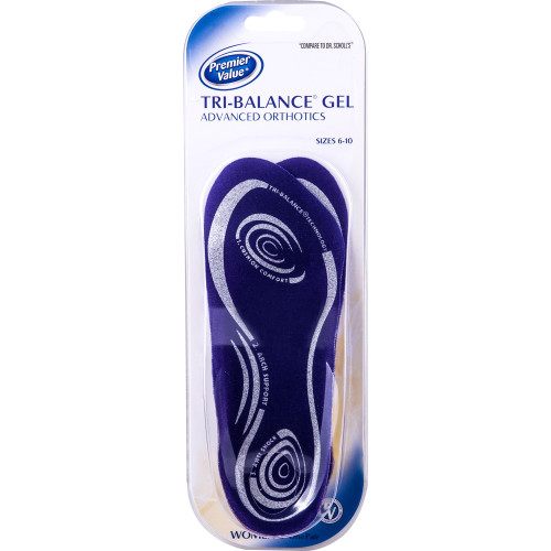 Premier Value Womens Tri Balance Insole - 1pr