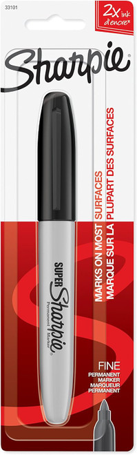 Super Sharpie Permanent Marker, Black, 1Ct. - 1 Pkg