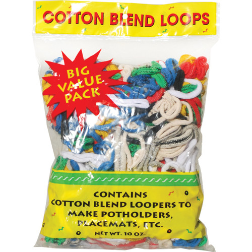 Cotton Loops, Jersey-Primary, 10 oz - 1 Pkg