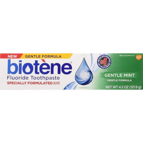 Biotene Fluoride Toothpaste Gentle Mint - 4.3 oz