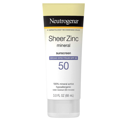 Neutrogena Sheer Zinc Dry-Touch Sunscreen SPF 50 - 3 oz Neutrogena Sheer Zinc Dry-Touch Sunscreen SPF 50 - 3 oz