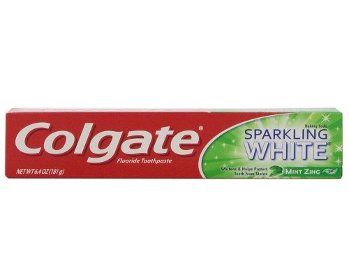 Colgate Sparkling White Toothpaste Mint Zing - 6 oz