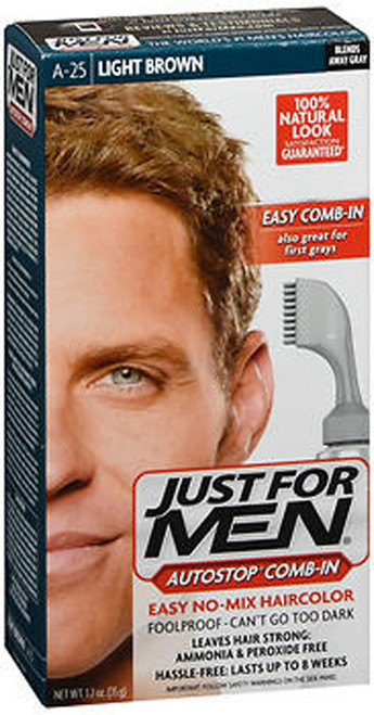 Just For Men Autostop Comb-In Formula A-25 Light Brown