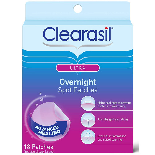 Clearasil Ultra Overnight Spot Patches - 18 ct