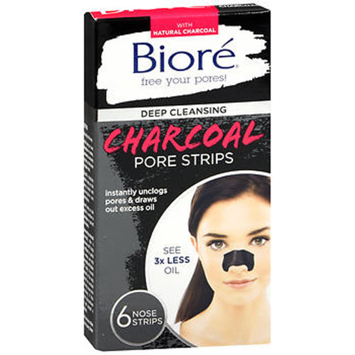 Biore Deep Cleansing Charcoal Pore Strips - 6 strips